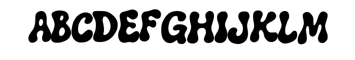 Hippy By Squeeb Creativ Regular Font UPPERCASE