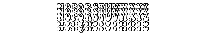 Hippy Hop Stacked Font LOWERCASE