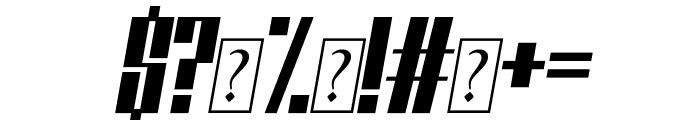 Hiraeth Italic Font OTHER CHARS