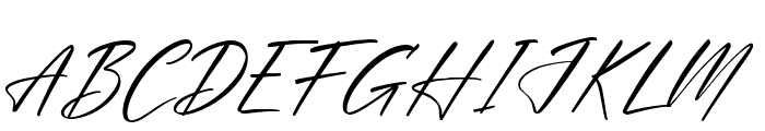 Hirarki Signature Italic Font UPPERCASE