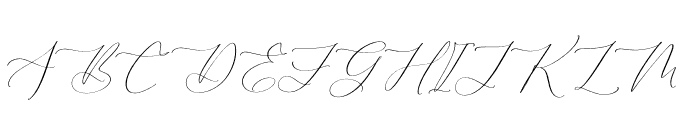 Hiratage Simplenta Italic Font UPPERCASE