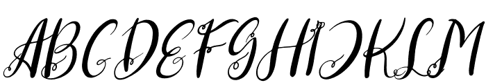 Hiratheria Italic Font UPPERCASE