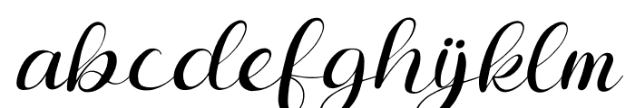 Hiratheria Italic Font LOWERCASE