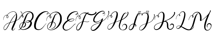 Hirestari Love Font UPPERCASE