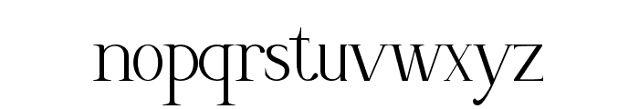 Hisav-Regular Font LOWERCASE