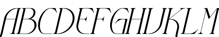 Histeria Italic Font UPPERCASE