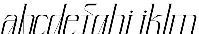 Histeria Italic Font LOWERCASE