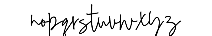 HistreaSignature-Regular Font LOWERCASE