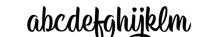 HisyamScript Font LOWERCASE