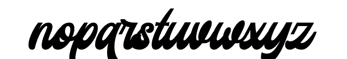 Hitterlove-Regular Font LOWERCASE