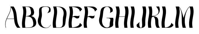 Hiylard-Regular Font UPPERCASE