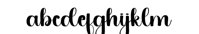 Hobba Togetherness Font LOWERCASE