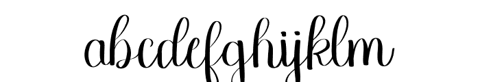 Hobba Font LOWERCASE