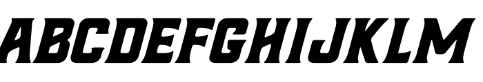Hochstadt Serif Oblique Font UPPERCASE