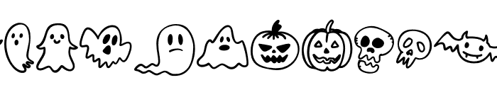 Hocus Slime Dingbats Regular Font UPPERCASE