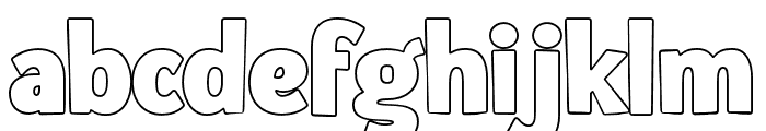 HokubaGrabs-Outline Font LOWERCASE