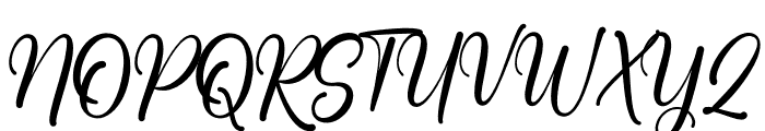 Hola Rainbow Script Font UPPERCASE