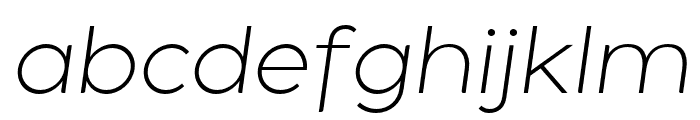 HolgadaLightItalic Font LOWERCASE