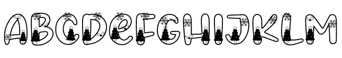 Holi Christmas Font LOWERCASE