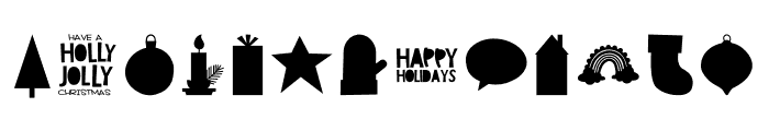 Holiday Cheer DB Font UPPERCASE