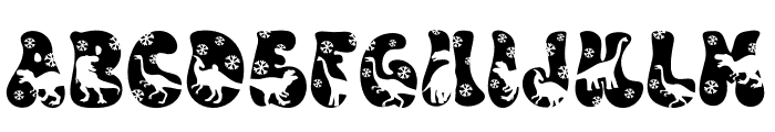Holiday Dino Font UPPERCASE