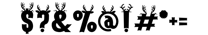 Holiday Harmony Deer Font OTHER CHARS