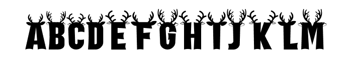 Holiday Harmony Deer Font LOWERCASE