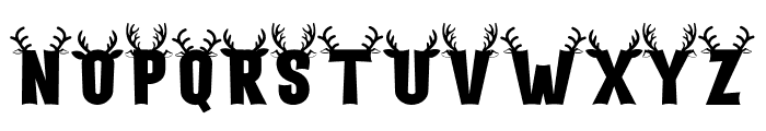 Holiday Harmony Deer Font LOWERCASE