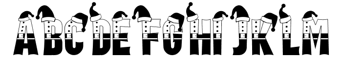 Holiday Harmony Santa Font UPPERCASE