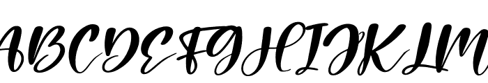 Holiday Italic Font UPPERCASE