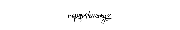 Holiday Script Font LOWERCASE