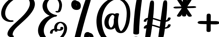 Holiday Signature Font OTHER CHARS