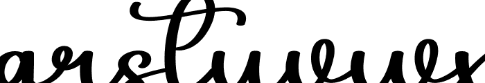 Holiday Signature Font LOWERCASE