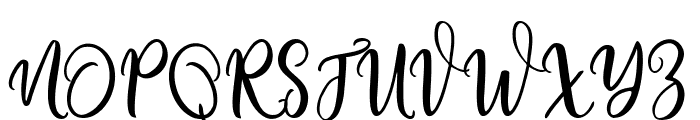 Holiday Sunday Script Regular Font UPPERCASE