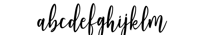 Holiday Sunday Script Regular Font LOWERCASE