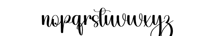 Holiday Wednesday Font LOWERCASE