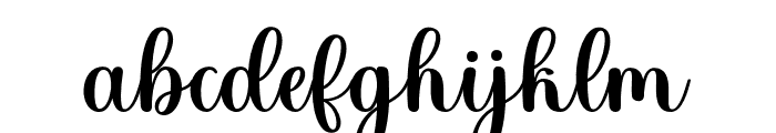 HolidayBelindaRegular-Regular Font LOWERCASE