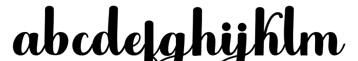 HolidayBright Font LOWERCASE