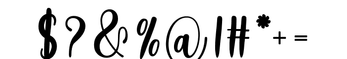 HolidayStory Font OTHER CHARS
