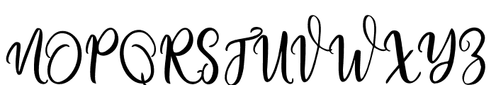 HolidaySundayScript-Regular Font UPPERCASE