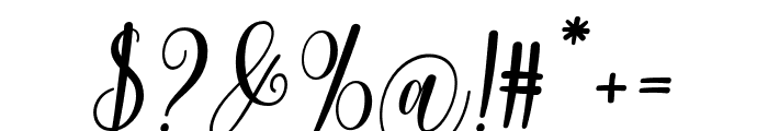 HolidayonSunday-Italic Font OTHER CHARS