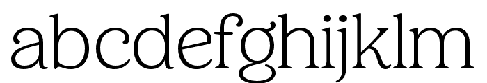 Holimole Extra Light Font LOWERCASE