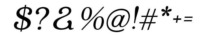 Holimole Medium Italic Font OTHER CHARS