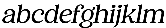 Holimole Medium Italic Font LOWERCASE