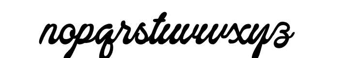 Holistical Regular Font LOWERCASE