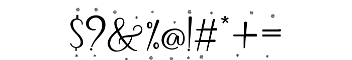 Holistya Snow Font OTHER CHARS