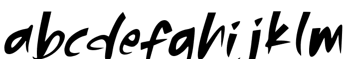 Holla Halloween Italic Font LOWERCASE