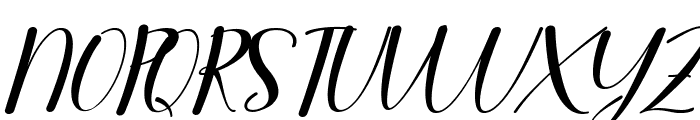 Holla Santa Italic Font UPPERCASE