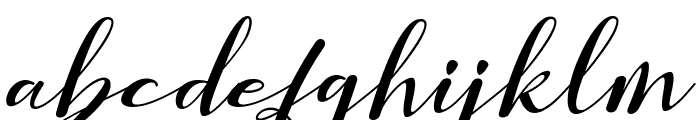 Holla Santa Italic Font LOWERCASE