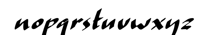 Holland Sans Italic Font LOWERCASE